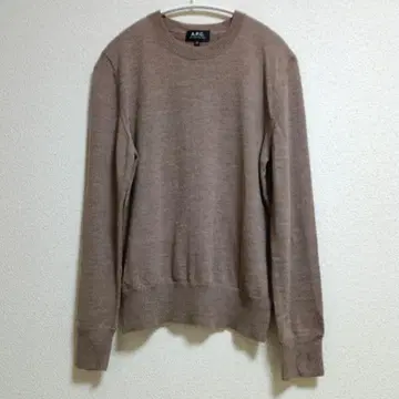 A.P.C. 크루넥 니트 스웨터 브라운 XS 긴팔