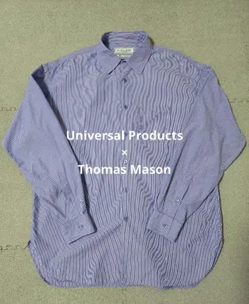 Universal Products 토마스 메이슨 긴팔 스트라이프 셔츠