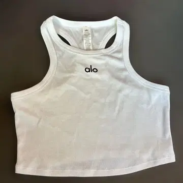 alo 화이트 탱크탑 S/P/CH 요가