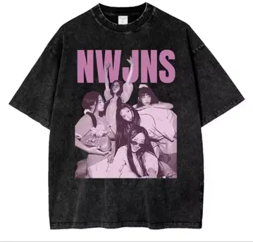 newjeans 티셔츠 NWJNS NJZ XL 사이즈 빈티지 소재