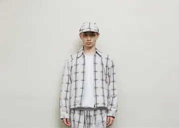 [ BAL ] PLAID ZIP SHIRT BLOUSON