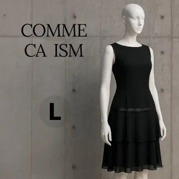 COMME CA ISM 포멀 블랙 원피스 L 고급