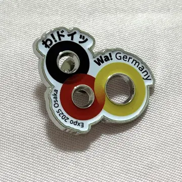 오사카 만박 독일 파빌리온 한정판 와! 독일 로고 핀 배지 1개 새상품