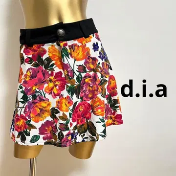 [ 2704 ] d.i.a 꽃무늬 플레어 스커트 F