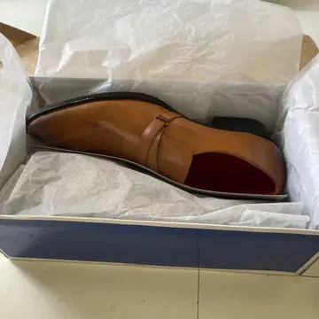 브라운 더블 몽크 스트랩 신발 27cm