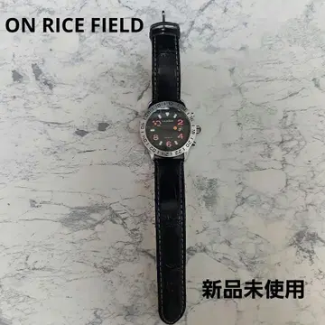온 라이스 필드 쿼츠 손목시계 Professional 블랙