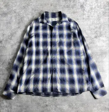 CHALLENGER L/S 체크 워크 셔츠 옴브레