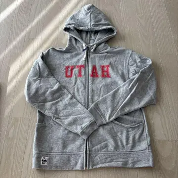 CHUMS 그레이 UTAH 로고 후드티 미사용