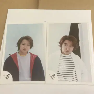 쟈니즈 캐주얼 스타일 사진 2장 세트