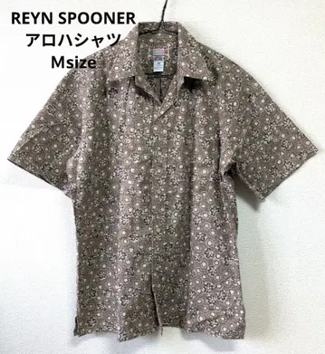 REYN SPOONER 하와이안 셔츠 M size
