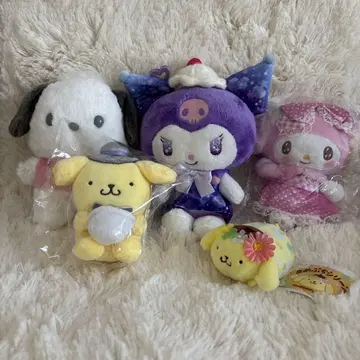 산리오 캐릭터즈 봉제 인형 5종 세트