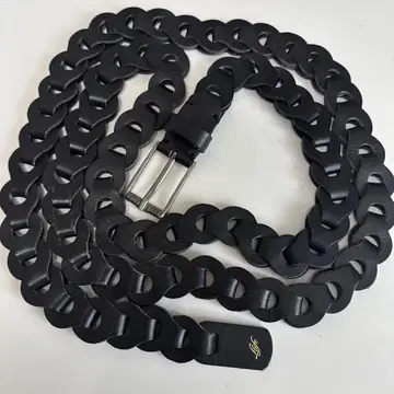 [ LIDNM Llife ] LEATHER CHAIN BELT