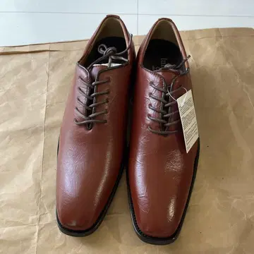 브라운 가죽 비즈니스 슈즈 레이스업 26.5cm