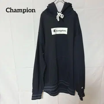 Champion 후드티 L 네이비 구제 의류 남성용