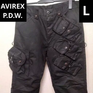 [ 익명 배송 ] AVIREX PDW 기믹 카고 팬츠 블랙 L
