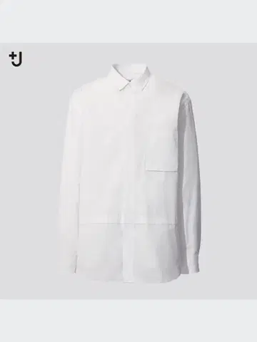 유니클로 +J 수피마 코튼 오버 사이즈 셔츠 L