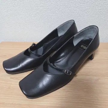 히미코 펌프스 멜리 제인 스퀘어 23cm 블랙