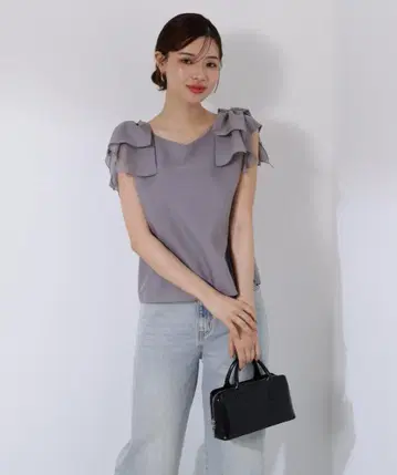 숄더 리본 블라우스 / 1215210704