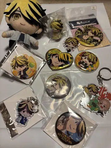 하네미야 카즈토라 세트 도쿄 리벤저스 동리베 캔뱃지 봉제 인형 세트