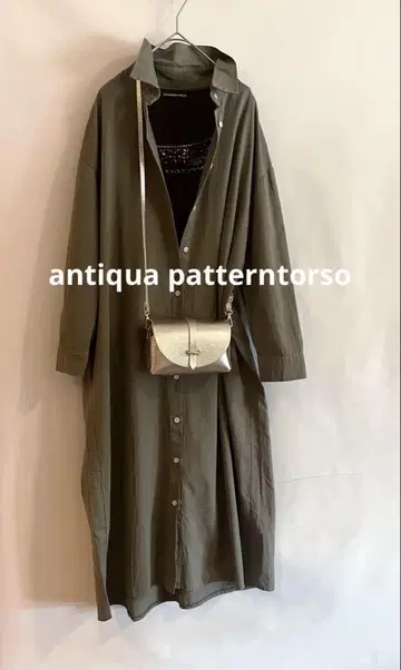 새상품급 가을/겨울 antiqua patterntorso 롱 셔츠 원피스