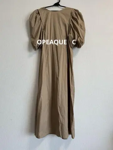미사용 opaque.clip 롱 원피스 2way 베이지