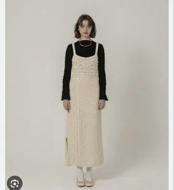 eaphi VINTAGE CABLE ONE PIECE 아이보리