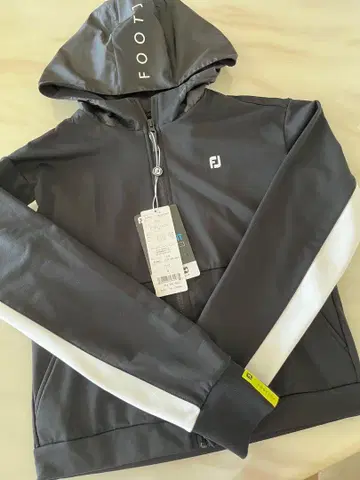 골프 풋조이 후드티 FJ 발수 후드 부착 후드티 S 블랙