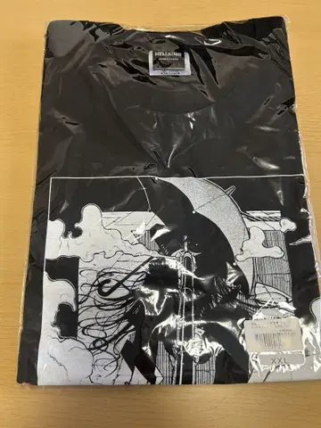 히라노 코우타 헬싱 립 반 윙클 T셔츠 XXL 사이즈 블랙