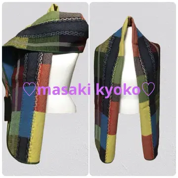 [ 미사용 새상품 택 포함 ] Masaki Kyoko 멀티 컬러 머플러