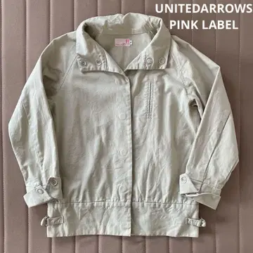 UNITEDARROWS PINK LABEL 면 코트 베이지 M 일본제
