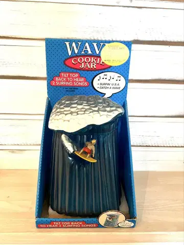 WAV 쿠키 항아리 파도 모양 쿠키 항아리