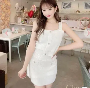 셰리미 트위드 니트 셋업
