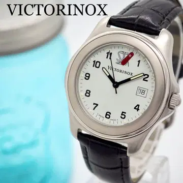 585 빅토리녹스 벨트 새상품 데이트 남성용 시계 블랙 레어