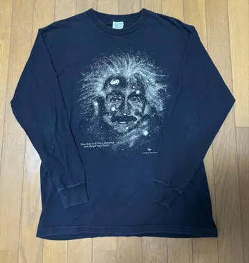 Cotton Expressions 아인슈타인 프린트 롱T