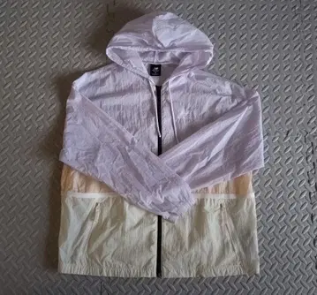 [ 새상품급 ] new balance 윈드 자켓 윈드브레이커 연보라 M