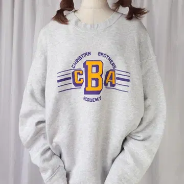 used XL 프룻 오브 더 룸 CBA 스웨트 셔츠 멜란지 그레이