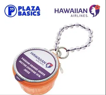 PLAZA BASICS 하와이안 항공 참 파우치 POG 주스 택 포함