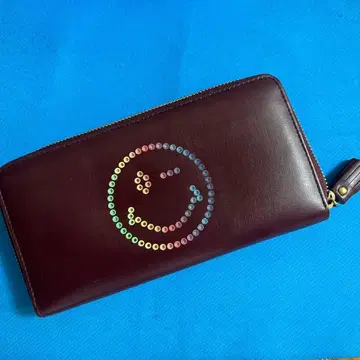 안야 힌드마치 스마일리 레인보우 장지갑