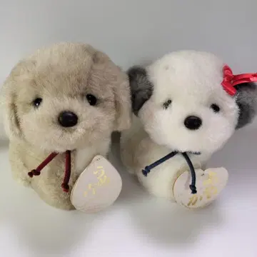 우메키치 아야카 강아지 봉제 인형 2체 세트