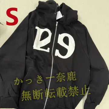 신 미사용 ILLIGO 129 LOGO 29 프린트 블랙 후드티 S