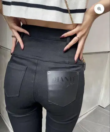 DIANT 디안테 하이웨스트 스키니 데님 블랙 M