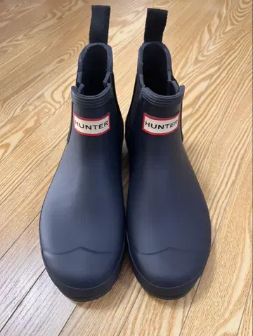 HUNTER 블랙 숏 레인부츠