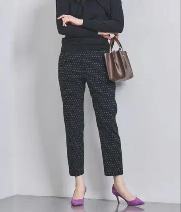 UNITED ARROWS 도트 자카드 슬림 팬츠 size 36