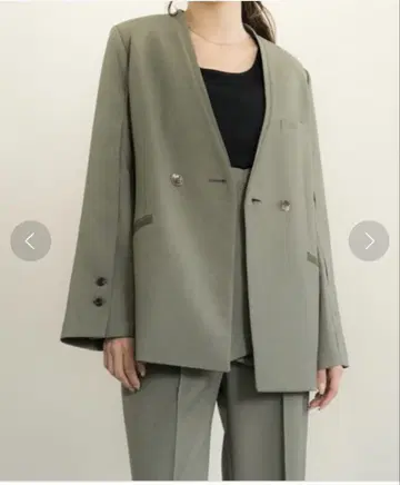 LADYMADE 레디메이드 노카라 자켓 매장 한정판 연두색