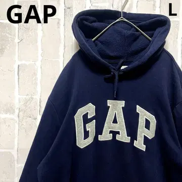 GAP 갭 후드티 자수 로고 네이비 풀오버 L 속기모 남성용