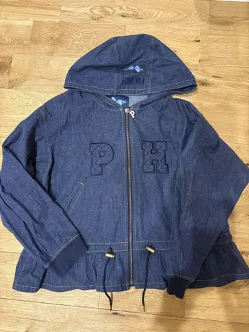 PINK HOUSE 후드 부착 데님 자켓 블루종
