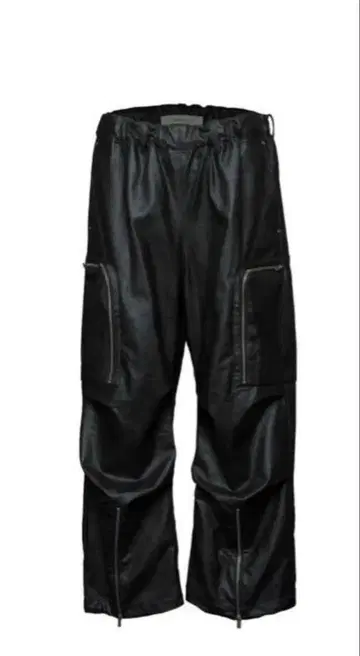 Jentlouis 24AW 지퍼 가죽 팬츠