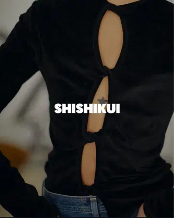 SHISHIKUI /시시쿠이/Twist velor BEIGE 긴팔
