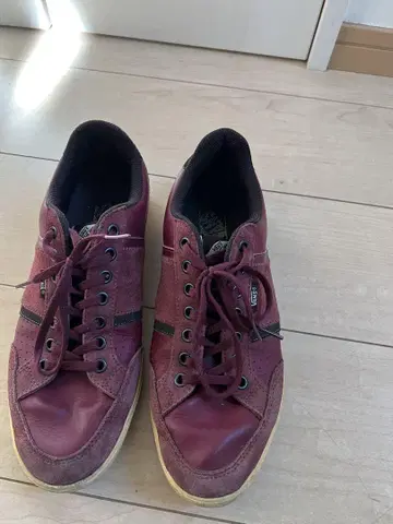 VANS 버건디 스니커즈 9H