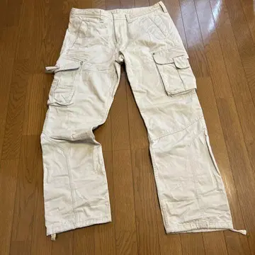 [ 미사용 ] Armani Exchange 화이트 카고 팬츠 36 REG